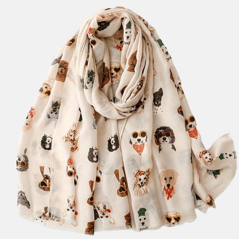 Image of Spring 2015 Style Fashion Glasses Dachshund Print Scarf Long Scarf For Spring/autumn Travel Scarf