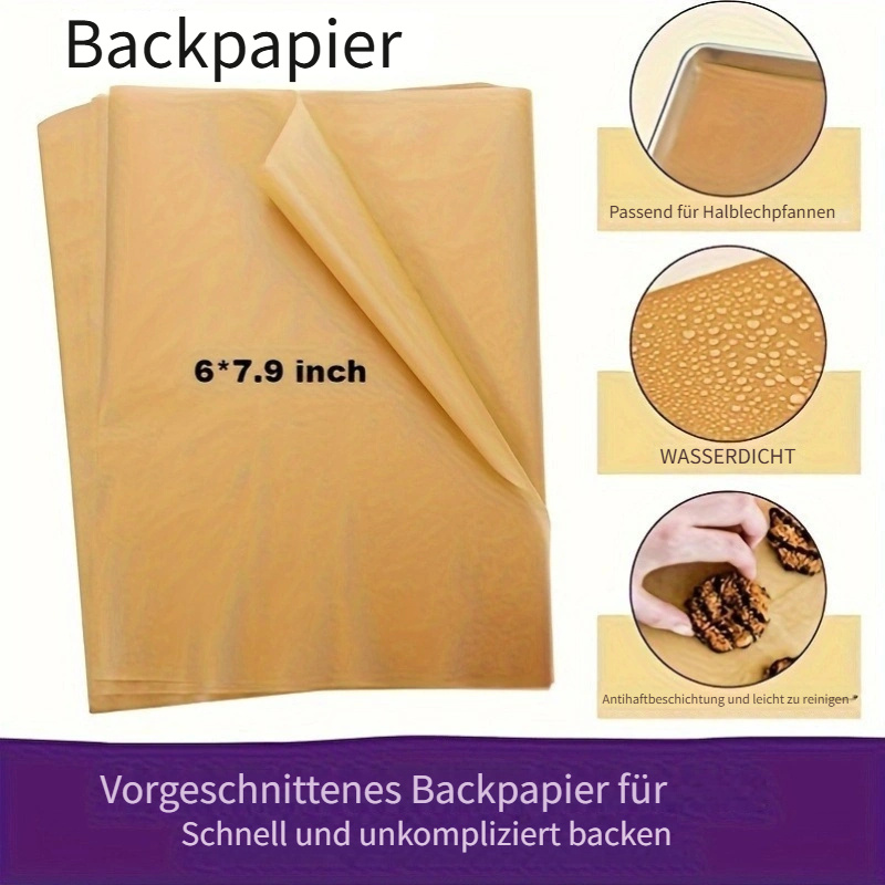 Ann Clark Backpapier Zuschnitte – 100 Blatt, 30,5 X 40,6 Cm, Antihaft, Hitzebeständig Bis 450°C
