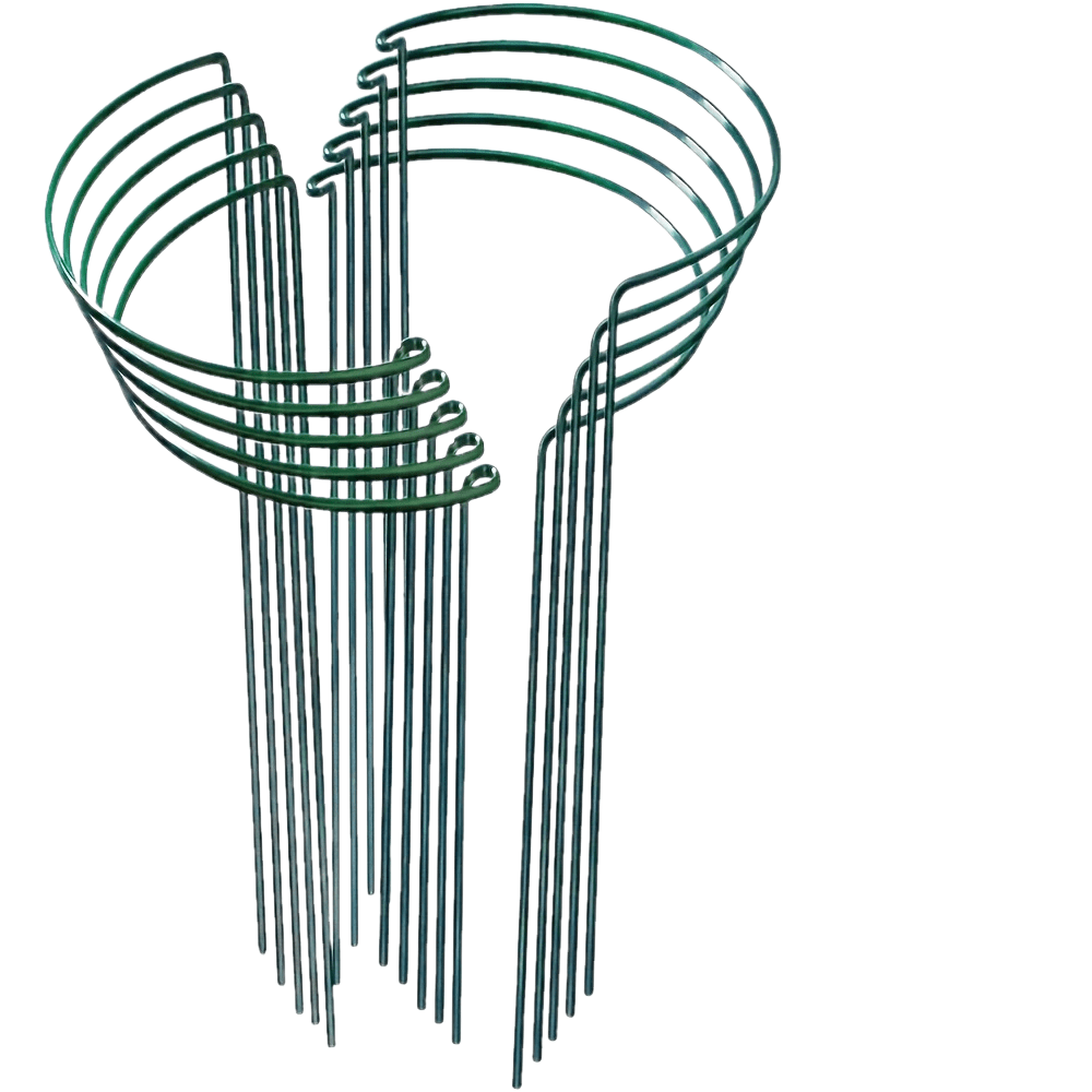 Image of 10 Pack Plant Support Stakes For Peony,10inch Widex24inch High Heavy Duty Peony Cages And Support,metal Peony Supports For Outdoor Indoor Plants,plant Supports For Peony,tomatoes,hydrangea,rose