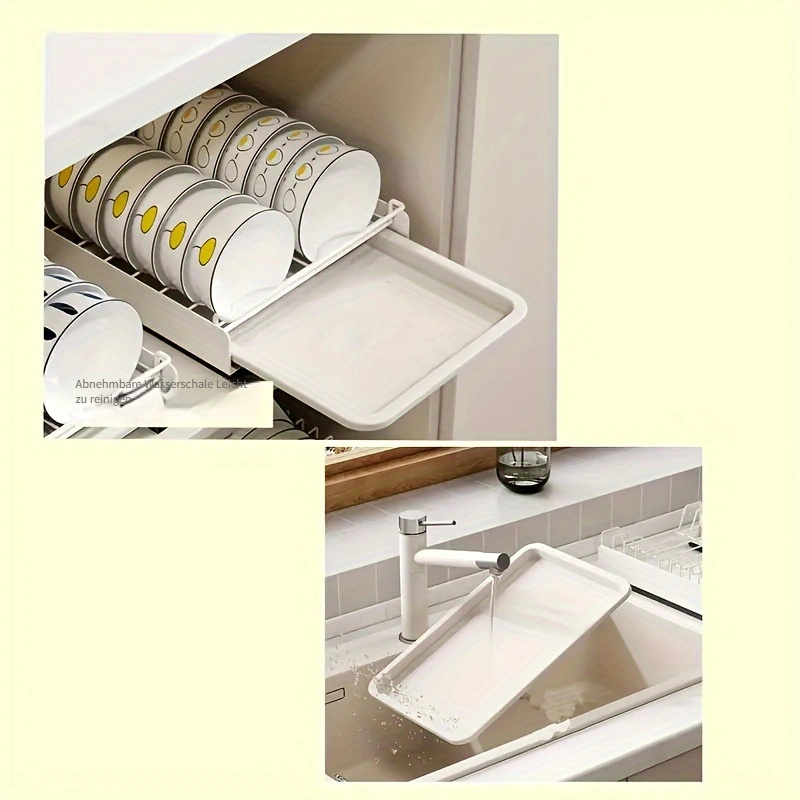 Erweiterbares Unterschrankregal – 2 Stück, Weiß, Verstellbar 15–70 Cm, Bis 18 Kg Belastbar