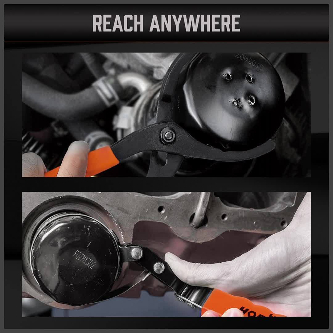 5pcs Standard Swivel Oil Filter Wrench Set, Durable & Easy Operation