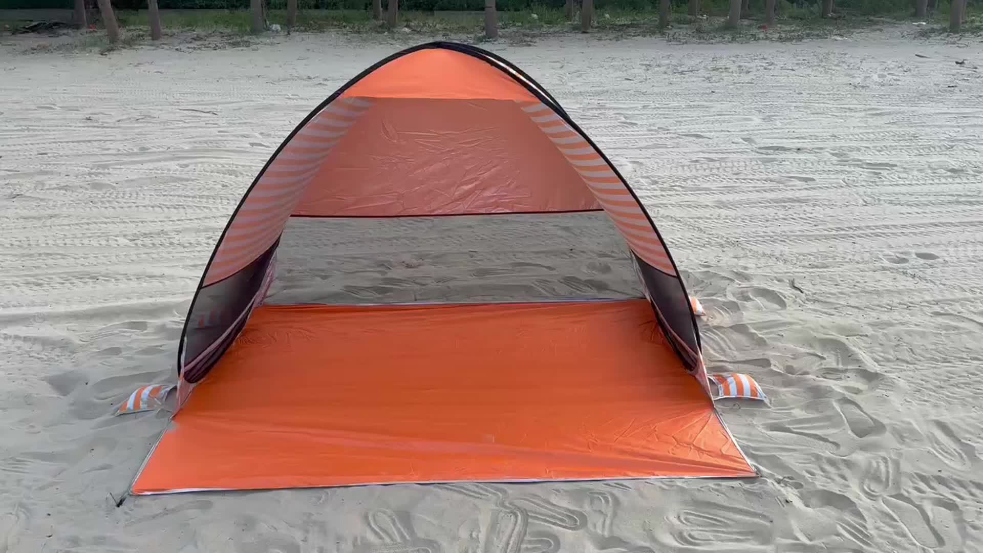 Camping Zelt Tragbares Strandzelt Wasserdichter Anti-UV-Sonnenschutz Mit  Belüftetem Netz Schnelle Montage Für 3-4 Personen : : Sport &  Freizeit