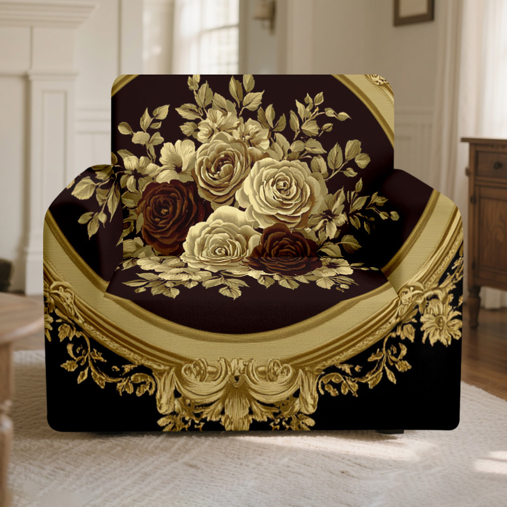 TEMU 1pc Of Soft And Plush Golden Light Sofa Cover - The Elastic Fabric A Flexible Feel, And The Shoulder Strap Design Provides A More . Machine