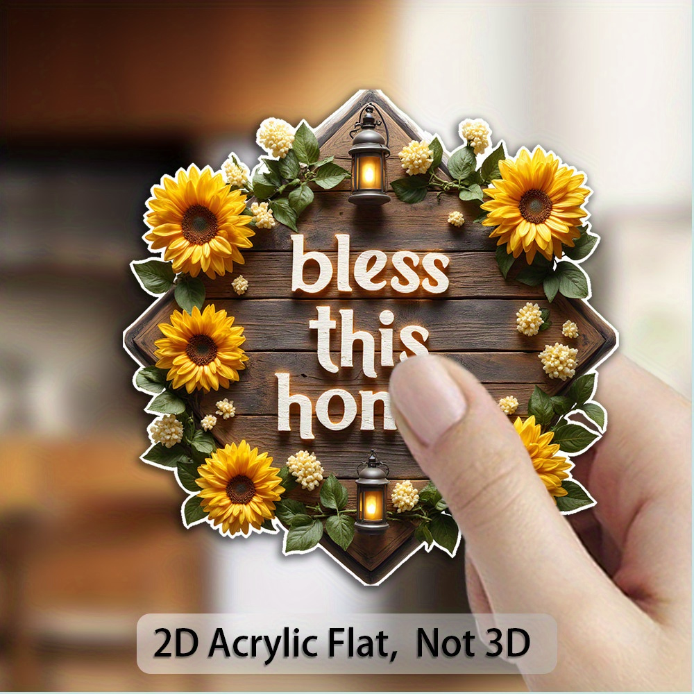 TEMU 1pc Of 2d Printed Refrigerator Magnet Decoration. Are Bright And Long-lasting Without Fading. It Adheres And Is Not Detached, Suitable For Refrigerators, Freezers