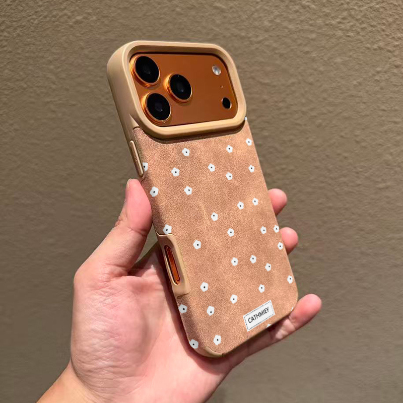TEMU Phone Case - Stocking Stuffers: A New High-end Faux Leather Case Designed For Shock Protection, Compatible With For Iphone 17 Pro Max, Air 16,