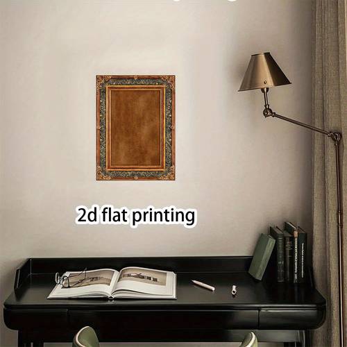 2d flat 2d flat a 2d flat print featuring a vintage design an ornate picture frame measuring 11 8x15 7 inches wall decoration and unique holiday christmas decor model jy710