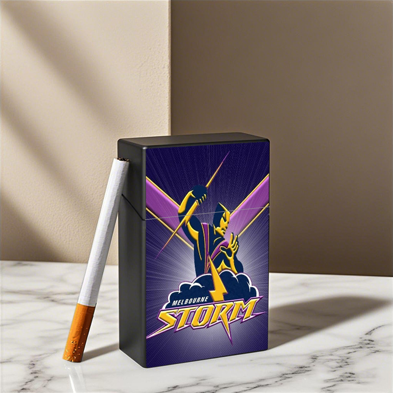 *'s Australian Storm * - 2D HD Printed * with Cigarette Box & Card/Filter  Slot, Portable Cover, Ideal Gift for Smokers  (Valentine's/Christmas/Birthday)