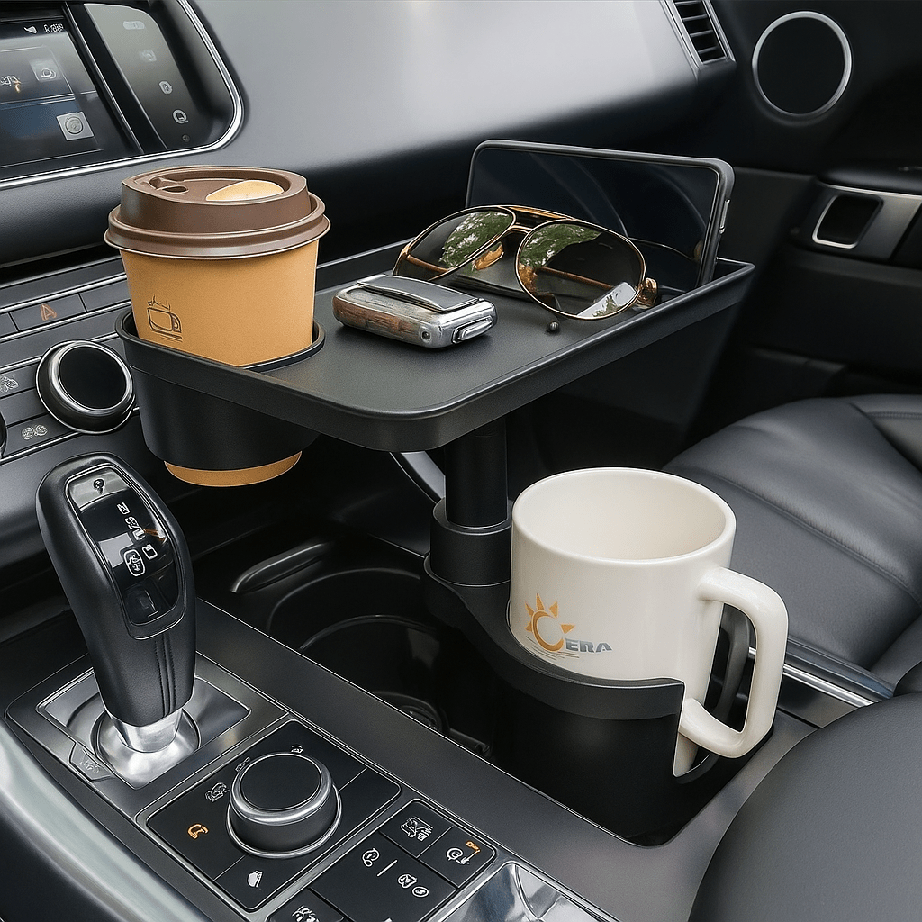 new car cup holder extension bracket small tray for car storage designed specifically to address the storage inside the vehicle it connects to cup holder installs without any extra tools Product details 0