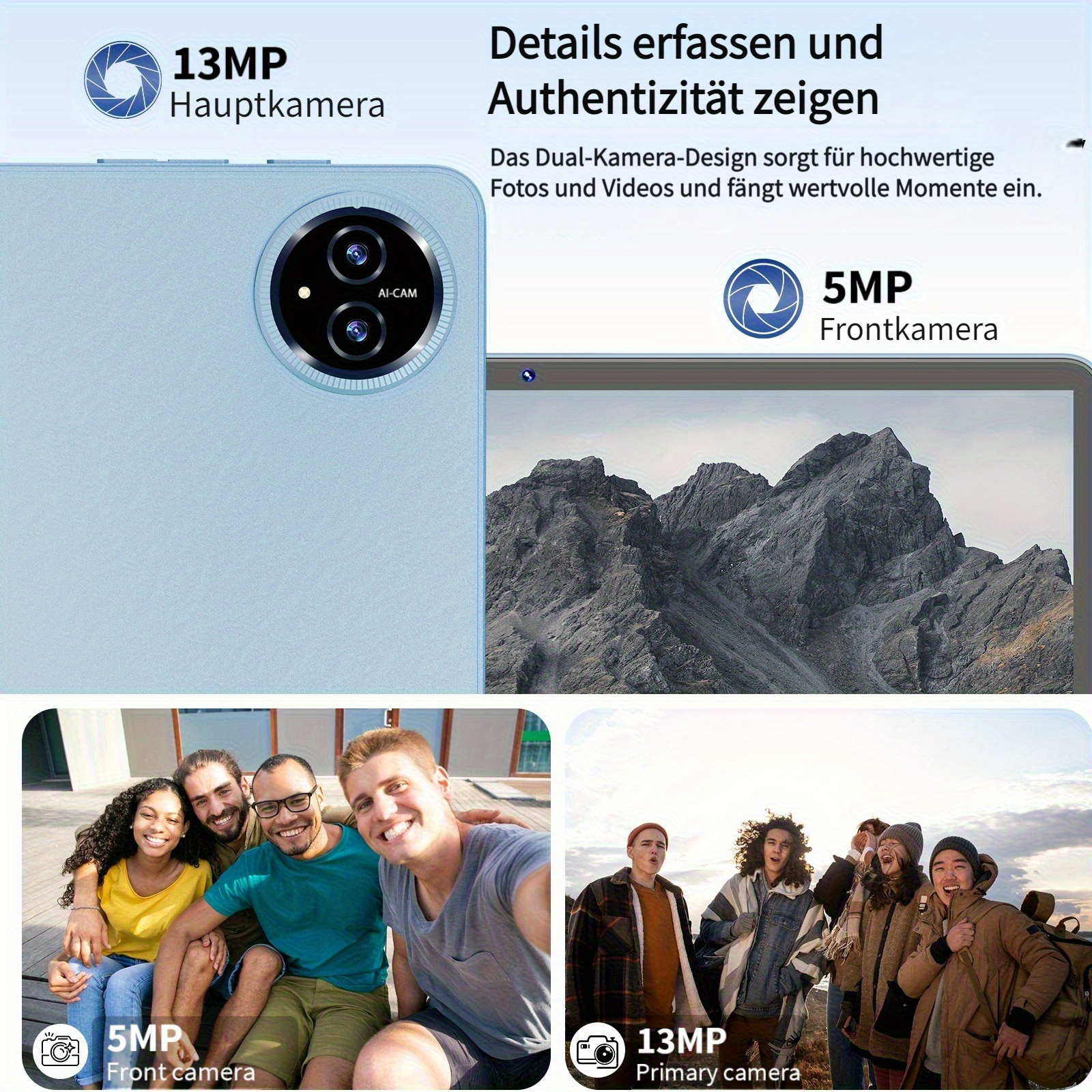 QDDQ Android 15 Tablet beschikt over een 11-inch LED-scherm, 256GB opslag en 24GB RAM (6GB plus 18GB uitbreidbaar). Het wordt aangedreven door een 8000mAh batterij, geschikt voor gaming, tablet, pad.