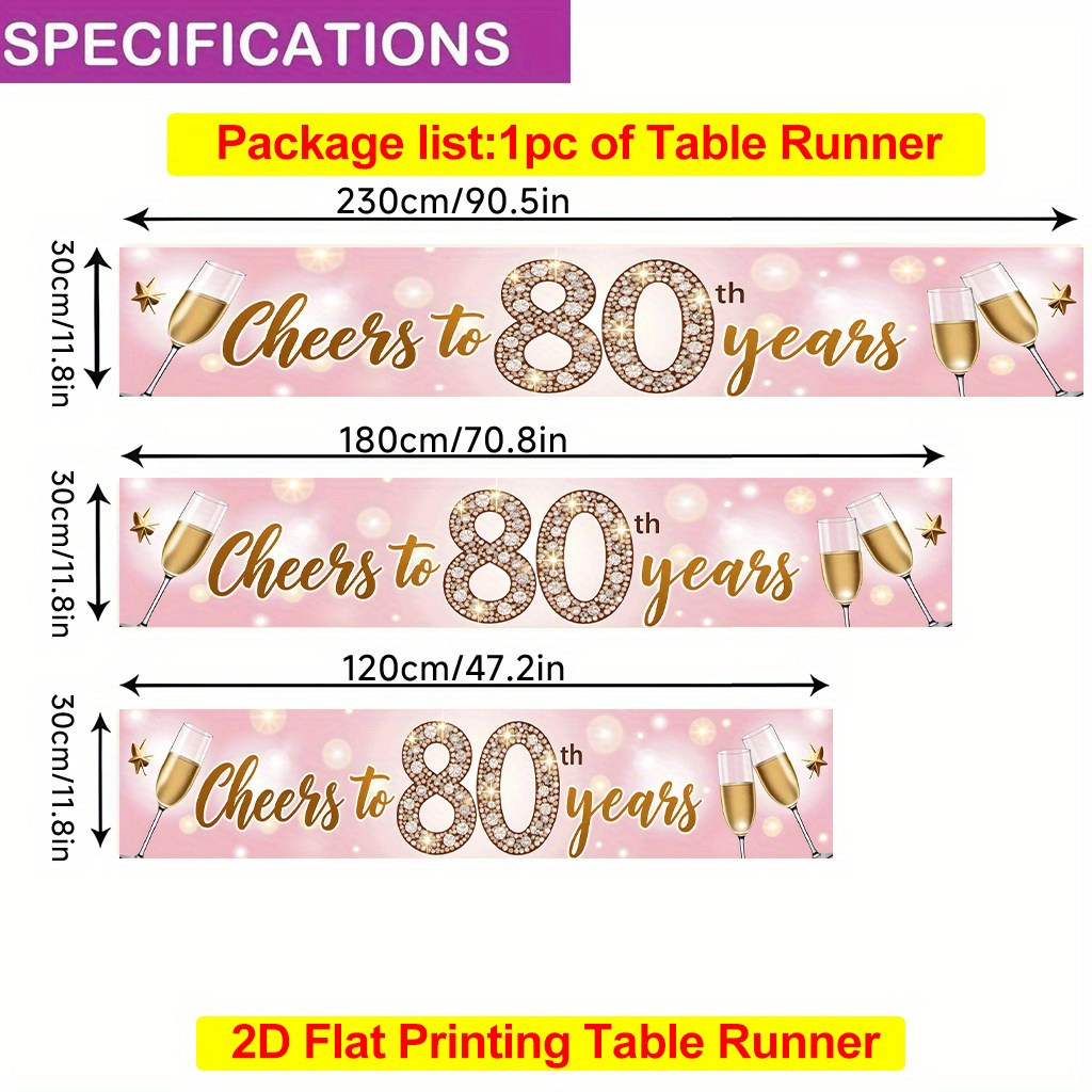 TEMU 1 2d Table Flag, Celebrating The , Rectangular Shape, Made Of Polyester, Suitable For Dining Tables, Coffee Tables, Kitchens, Home Party