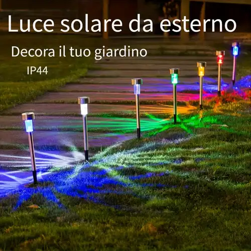 1-12 Pezzi Luci Per Recinzione Solare Applique Da Parete Per - Foto 10