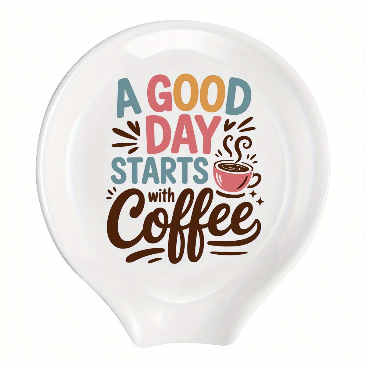 Funny Coffee Spoon Rest Ceramic Spoon Holder Bar, Additions Teaspoon Funny Quote Ceramic Spoon Holder, Rests For Station Decor Stove Additions, For