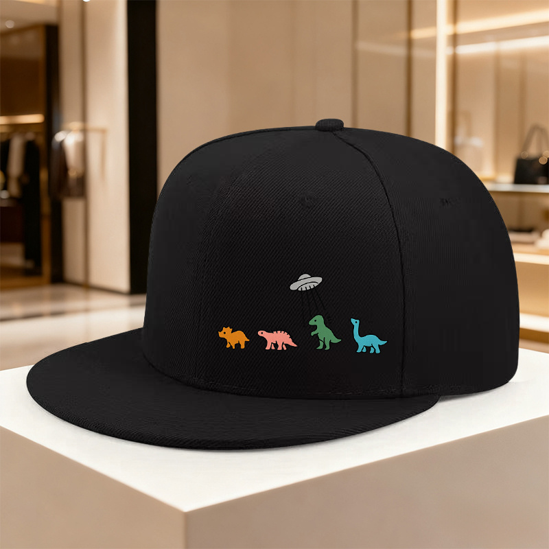 E-shop 1 Stück Verstellbare Dinosaurier-Druckmütze mit Druckknopfverschluss – Leicht & Dino-Design für Partys, Geburtstage, Halloween – Dehnbares