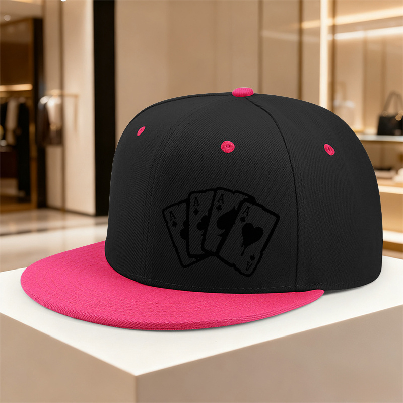 1pc adjustable snapback cap playing card spades - Temu Mauritius display picture 1