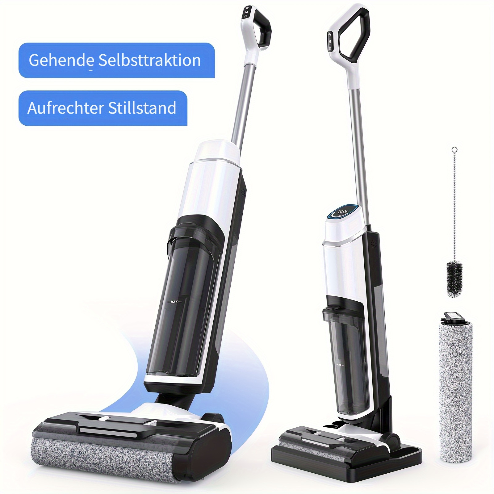 E-shop Lubluelu 3-in-1 Akku Nass-Trocken-Staubsauger und Mopp-Kombi, mit 20Kpa Saugkraft, Ein-Klick-Selbstreinigung, HEPA-Filtration, intelligenten