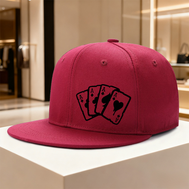 1pc adjustable snapback cap playing card spades - Temu Mauritius display picture 2