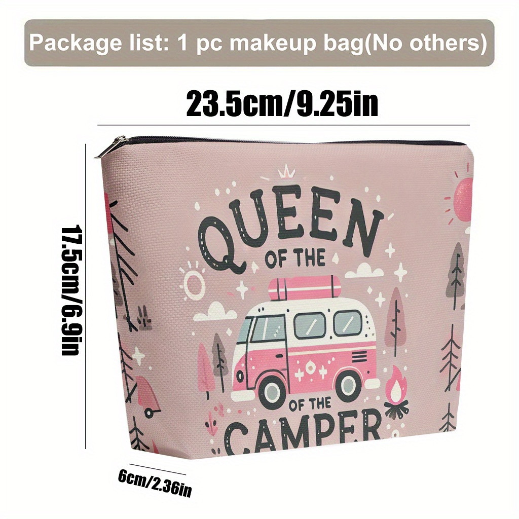 E-shop Eine Make-up-Tasche, für Camping im Wohnmobil, fühlt sich wie eine Kosmetiktasche aus Leinen an, Kulturtasche, Reise-Make-up-Tasche, ideal für