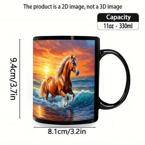 1pc cute and mug 11oz printed durable ceramic suitable for birthday gifts anniversary gifts hot and cold drinks juice milk drinkware holiday gifts coffee bar and a cute kitchen theme designed for cooking a must have
