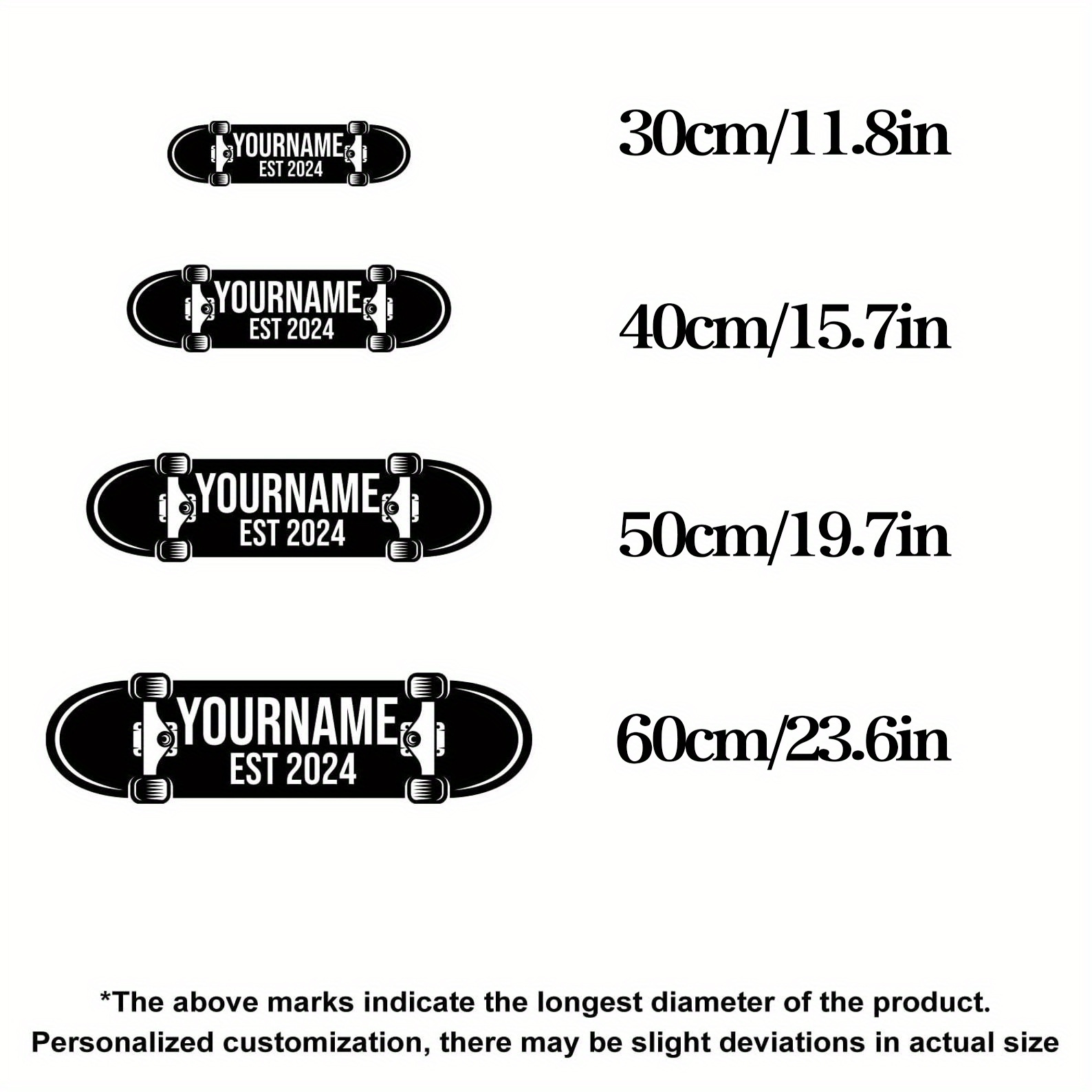 TEMU 2d Flat - [2d Flat] Metal Wall Art - Personalized With Year, Black Decor, Suitable For Home, Parties, And Outdoor Use, A Teenager's Room Or