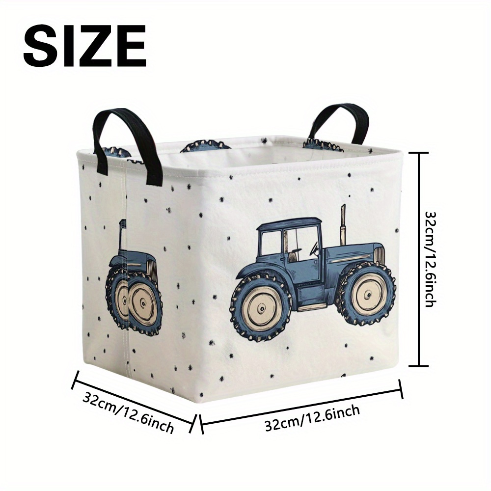 TEMU 1 Vintage Storage Basket With A Large Capacity, Suitable For Open Shelving. Perfect For Use In Bedrooms, Bathrooms, Laundry Areas, And Spaces.