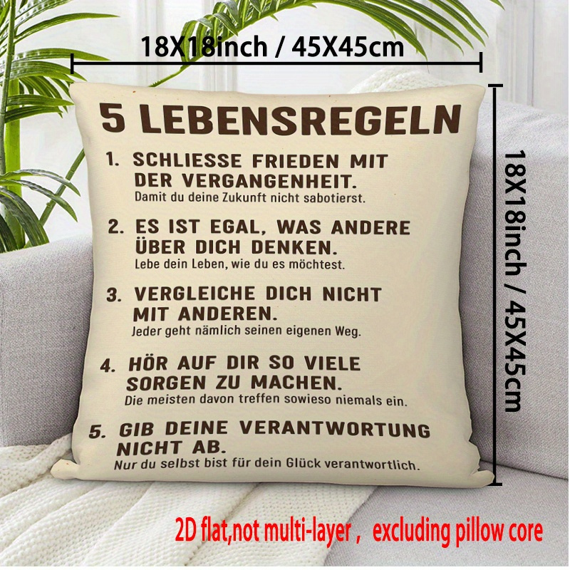 E-shop 2D Flachdruck Weihnachtskissenbezug des Lebens Beide Seiten Bedruckte Kissenbezüge 18X18 Zoll (45X45 Cm)/20X20 Zoll (50X50 Cm) Fünf