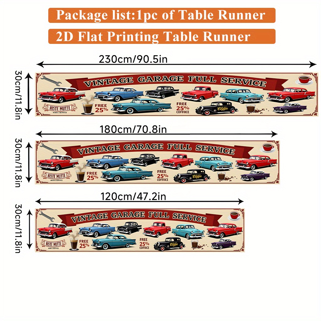 TEMU 2d Flat Printing Table Runner 1pc, And Polyester Table Runner, Rectangular, For Dining Table, Coffee Table, Home Decor, Vibrant Cultural Decor