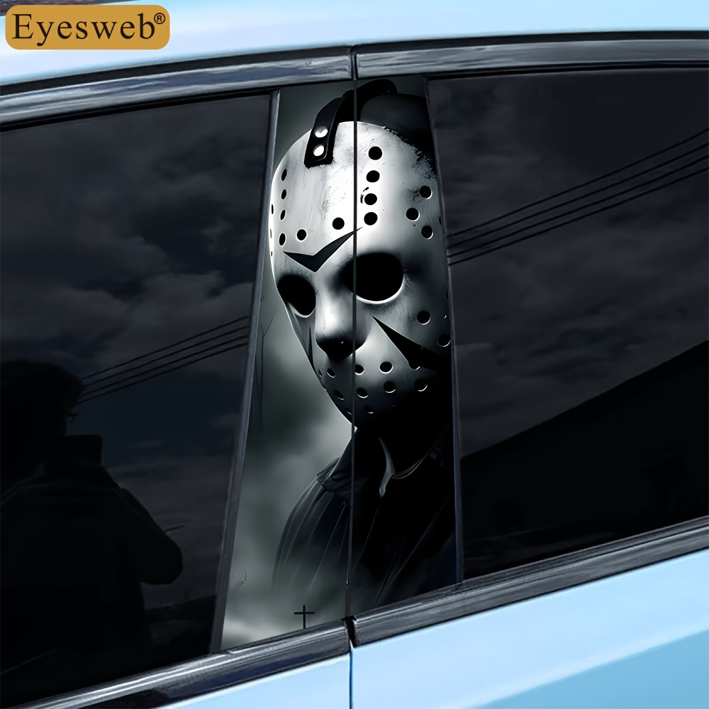 [''] 2 Units Of High- Stickers, Masked For Men' Door Pillar Stickers, Semi-matte Waterproof Self-adhesive Vinyl, Film