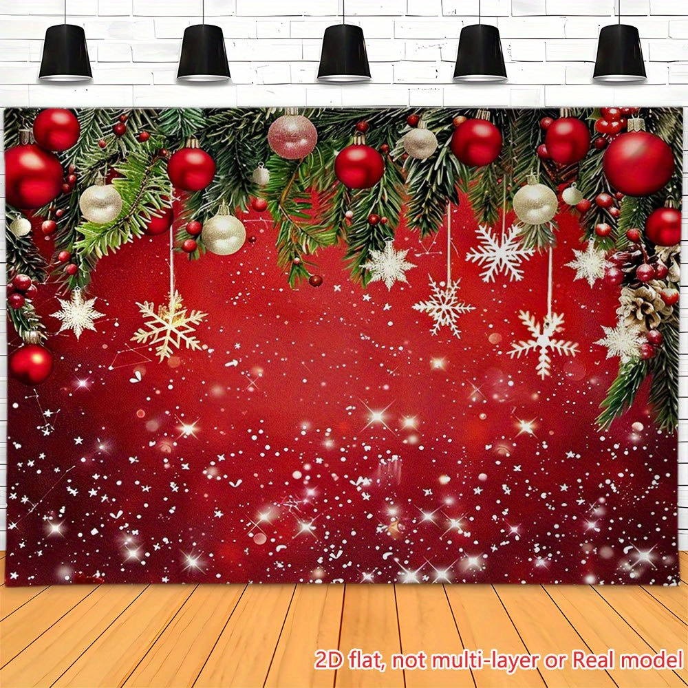 Christmas Gifts Store Backdrop Santa's Toy Store Window Xmas Tree Winter Kids Portrait Photography Background R Photo Studio