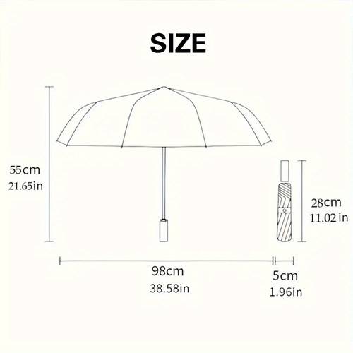 1pc an automatic folding umbrella featuring a glowing stardust everyday use has a sturdy reinforced frame making it ideal for quick shopping trips and park lightweight and compact