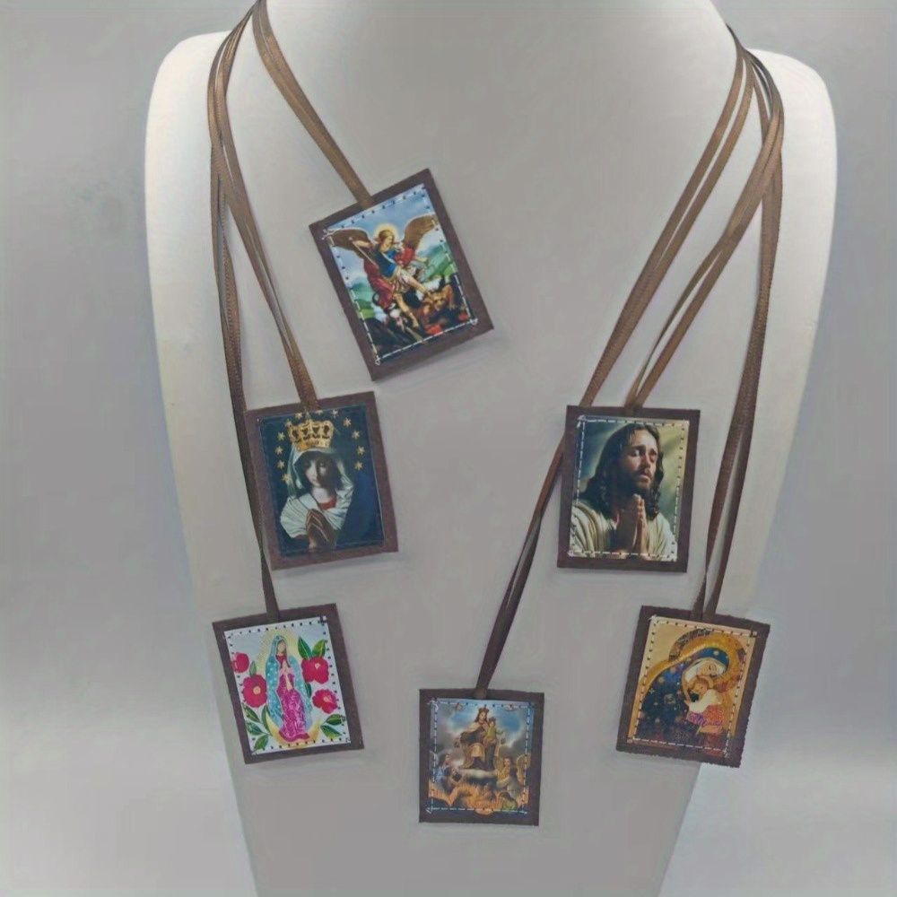 Bohemian-Style Polyester Scapular Necklace