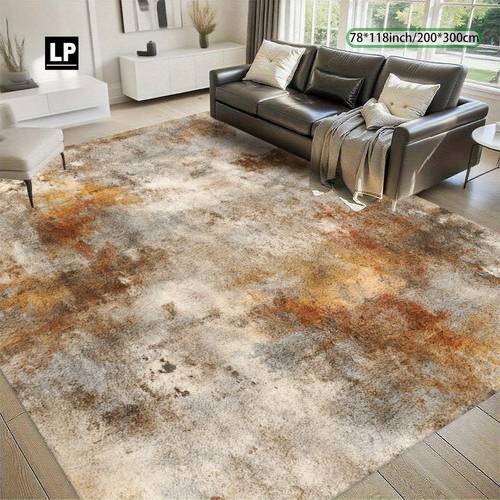 850g abstract mottled color mat thickened soft rectangular mat machine washable non slip lightweight durable soft comfortable suitable for living room indoor office bedroom home room decor nonslip