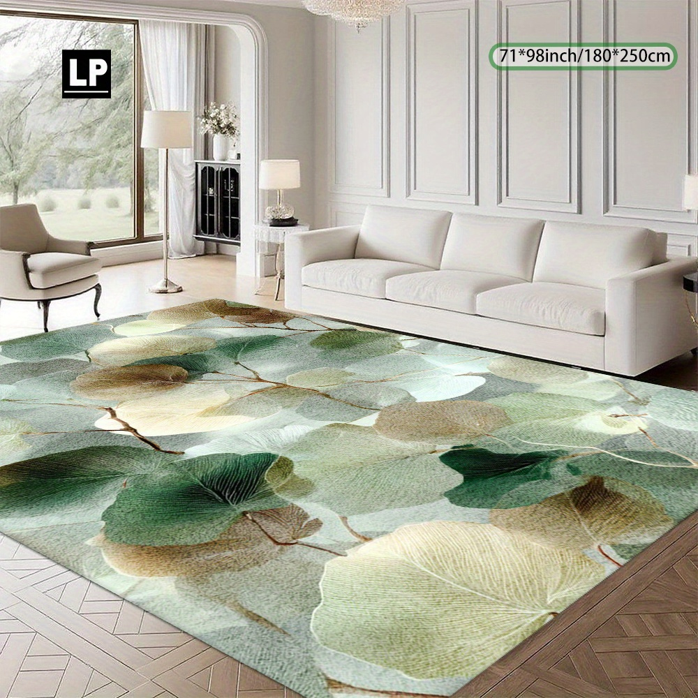 TEMU 850g/mÂ² Velvet Carpet, Nordic Pattern Carpet, Soft & Durable, Easy To Clean, Machine Washable & Non-slip, For Living Room, Office, Bedroom,