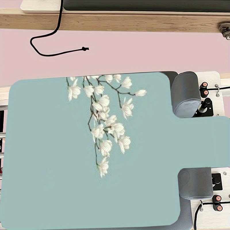 TEMU A Printed Pilates Reformer Yoga Mat, Pilates Modified Mat, Sweat-absorbent And Non-slip Design, Equipment Anti-slip Protection Mat, Suitable For