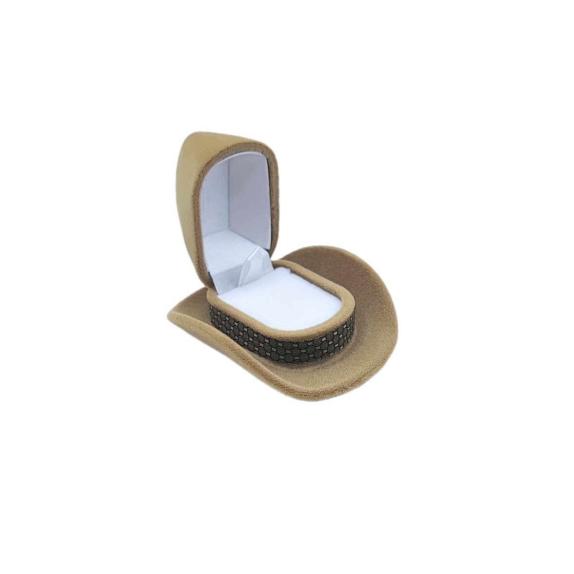 E-shop Eine Cowboyhut Ringbox, Ohrring- und Ringaufbewahrungsbox, Schmuck Organizer und Zubehör Aufbewahrungsbox, Schmuckkästen