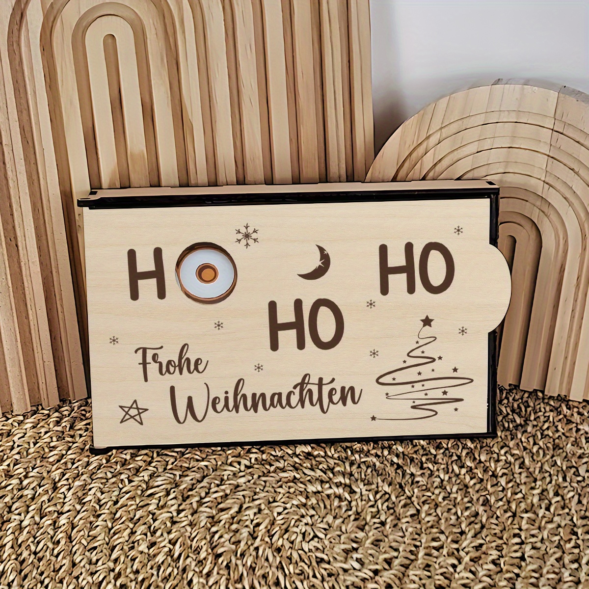 TEMU 1pc Wooden Chocolate Biscuit Party Gift Box Packaging, To My Love German Printing Theme, Suitable For As A Holiday Gift Or Birthday Gift To