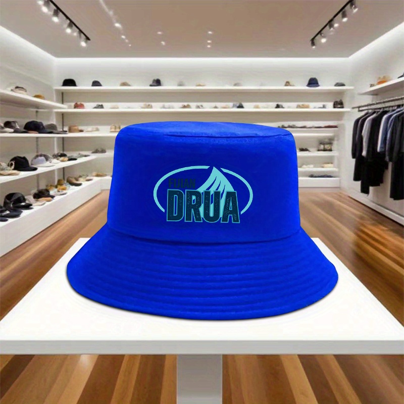 TEMU 1pc, Adjustable "fijian " Bucket Hat, Lightweight Printed Craft Women's Hat, "" Men's Bucket Hat, Ideal Gift For Outdoor, Parties, Birthdays