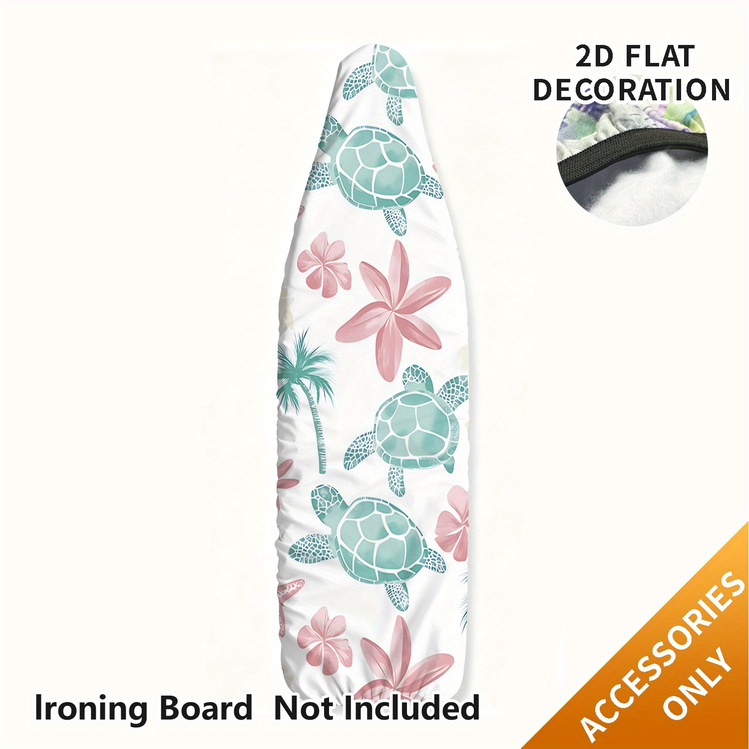 Housse De Planche à Repasser Standard - Tissu Polyester Résistant Aux Brûlures, Motif Léopard Marron - Taille M, Bords Élastiques Et Velcro