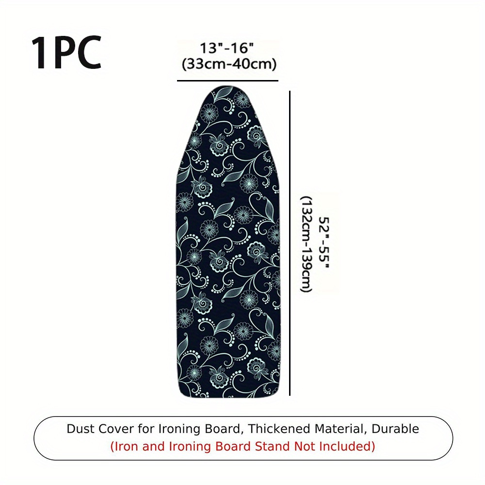 TEMU 1pc Clothing Ironing Additions Ironing Board Cover (ironing Board Not Included), Floral Vine Polka Dot Artistic Decorative , 2d Flat, Ironing