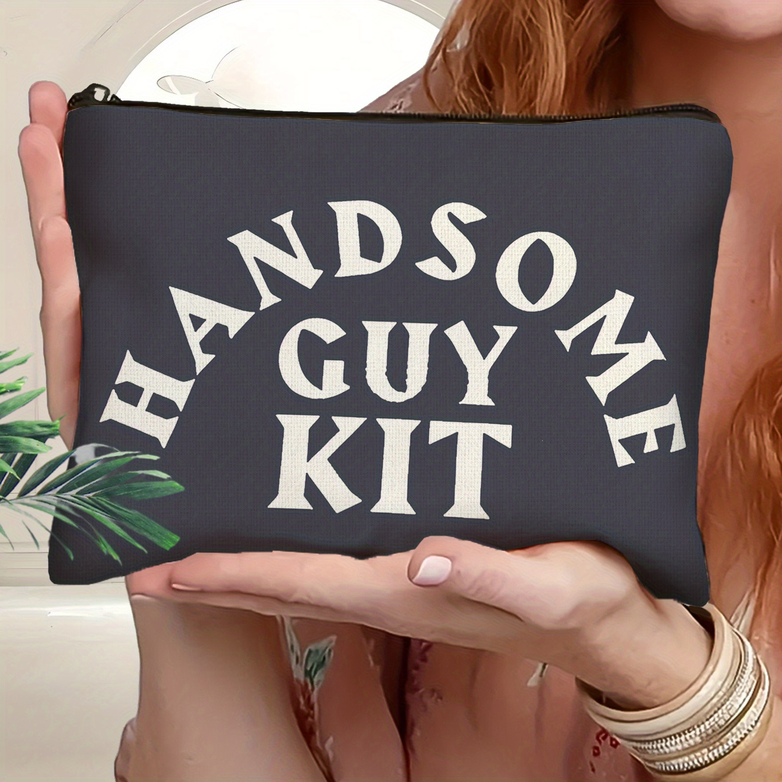 Stylish ' Suit Slogan Makeup Bag: Versatile For Occasions, Travel Toiletries Organizer. Great For Everyday Use Or Trips, Perfect For Gifting ( For Nail Technicians), An Ideal Birthday Gift