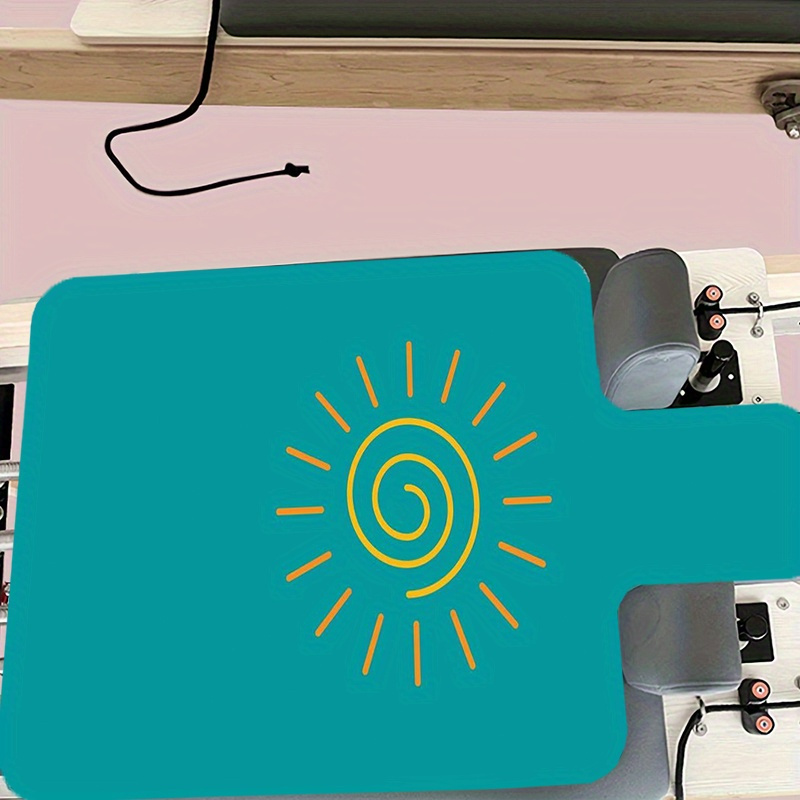 TEMU Esterilla de pilates y yoga estampada, esterilla de pilates modificada con diseño antideslizante y absorbente del , tapete protector
