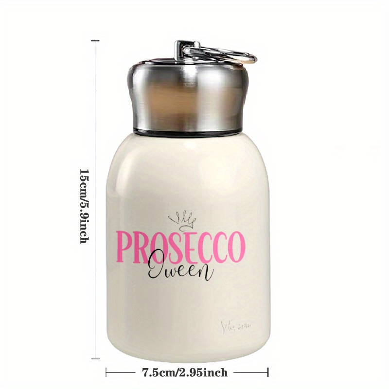 Image of 1pc 10.5oz Stainless Steel Tumbler With Pink Prosecco Mug, Gift For Parties, Weddings, Office, Home High Quality Coffee Cup