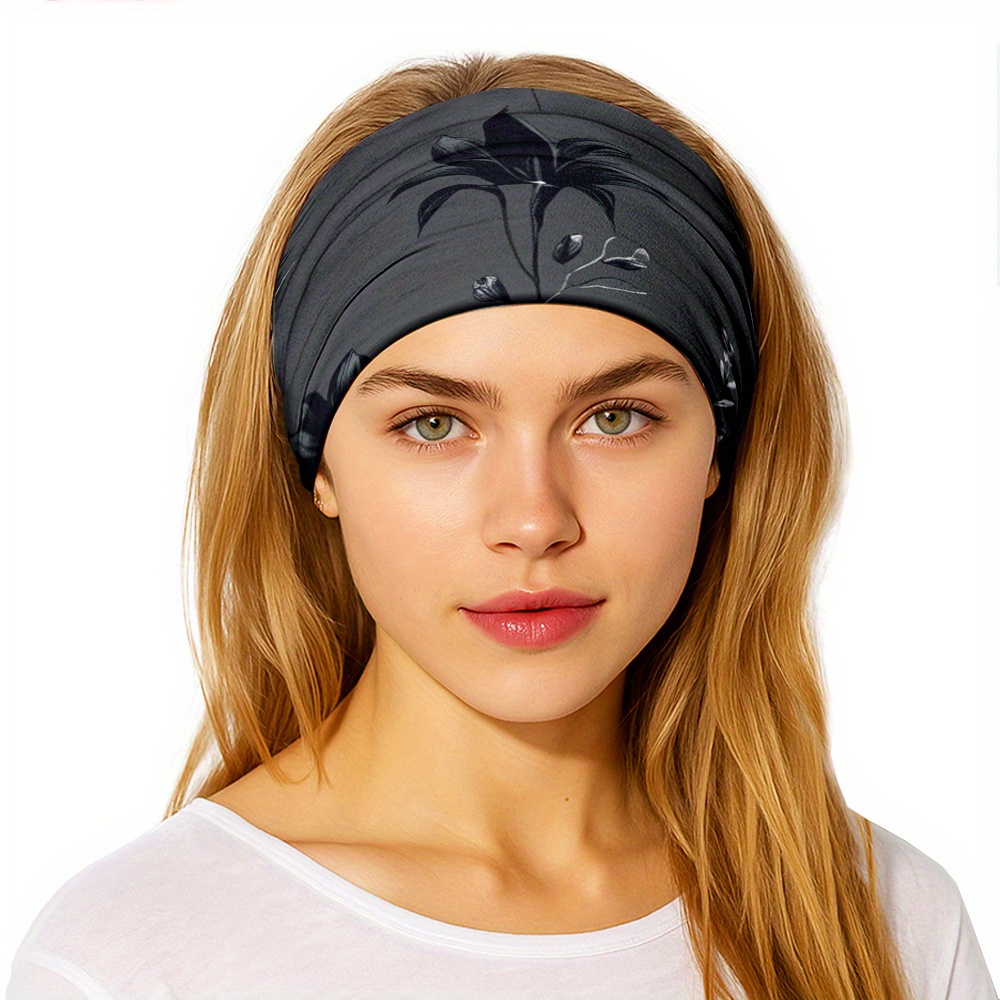 a pack 1 womens headband featuring a soft stretchy gothic  display picture 3