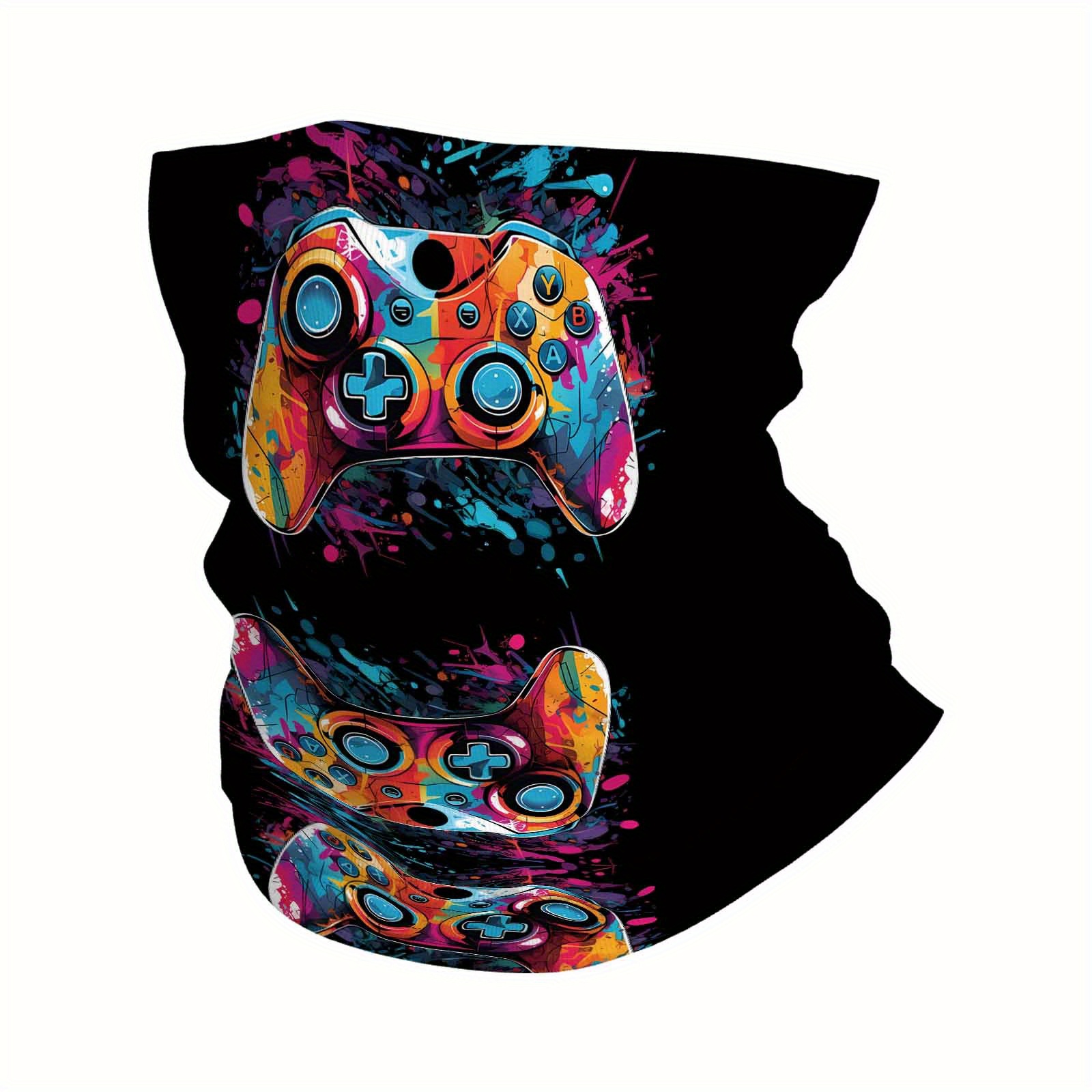 Image of Video Game Controllers, Colorful, Multi Functional Print Scarf Men Women Unsix Mask Neck Mask Holiday Events Gifts For Suitable Outdoor And Headscarves Family Gatherings