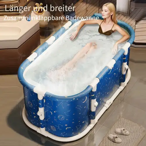 Produktbild von Faltbare Aufblasbare Badewanne Mobile Erwachsene Freistehende 30W Mit