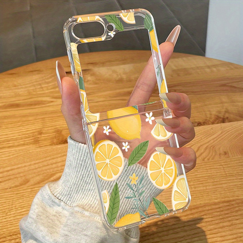 TEMU Clear Phone Case Suitable For Galaxy Z Flip 7 Z Flip 6 Z Flip 5 Z Flip 4 Z Flip 3 5g Anti-fall Shockproof Folding Transparent Soft Cover For Z