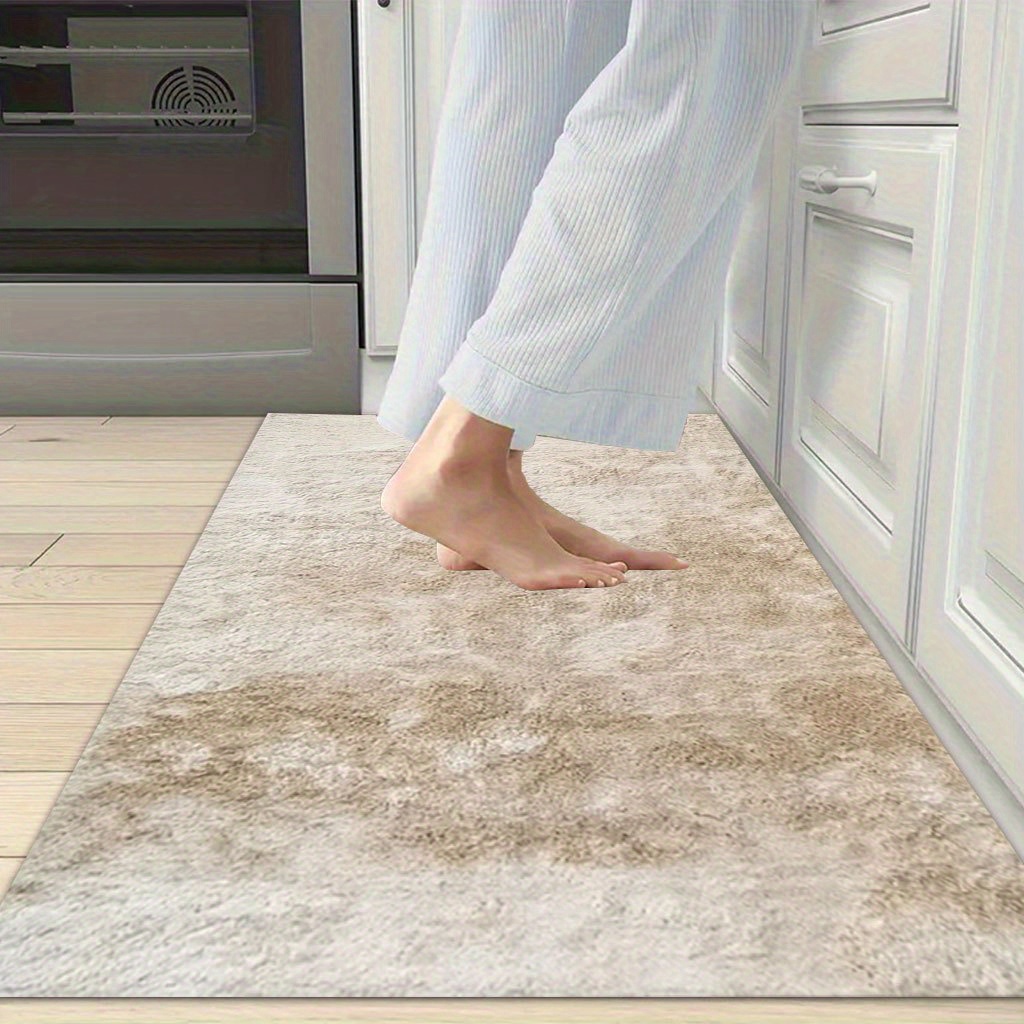 TEMU 1 tapis de cuisine, tapis uni facile à poser, tapis ultra-, confortable, antidérapant et lavable en machine, , convient pour /salle de bain,