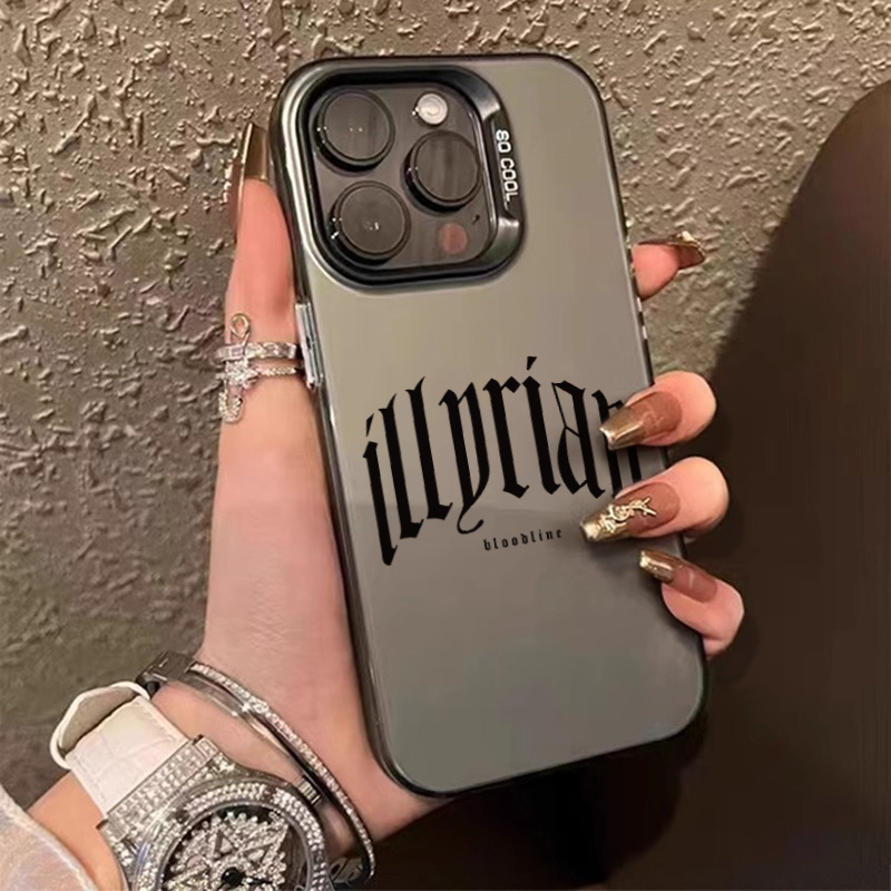 TEMU Handyhülle - Gothic Englische Schriftart, passend für iPhone 17/17 Air/17 Pro Max/16/16 Plus/16 Pro/16 Pro Max, Plus/15 Pro/15 Pro Max, 14/14