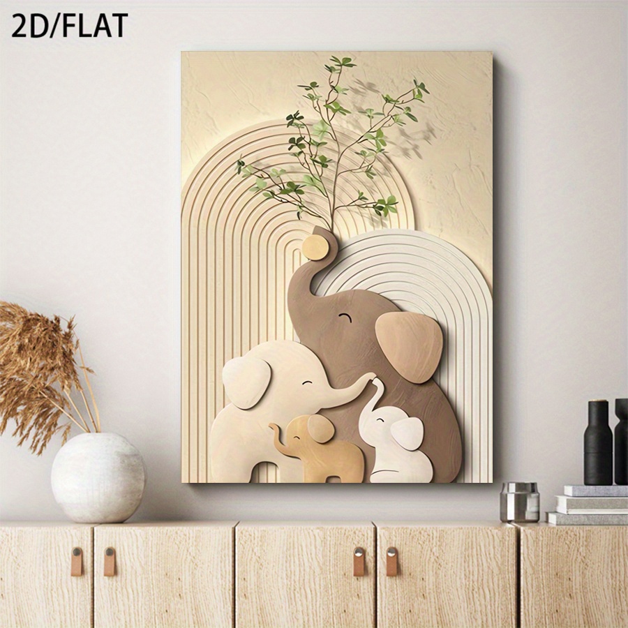 E-shop 2D Flach, Ein rahmenloses Kunstwerk, 2D Flach 2D, Großformatige 2D/FLACH ungerahmte Leinwand-Wanddekoration mit japanischem