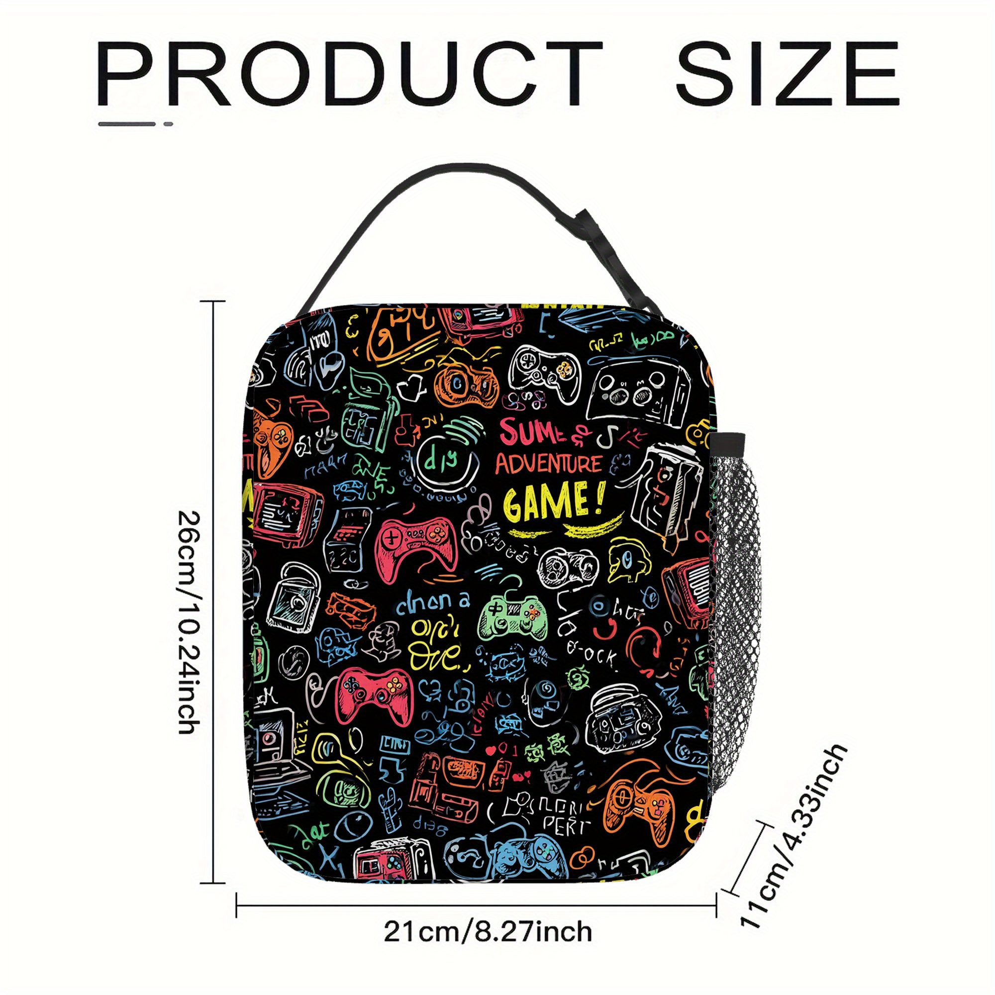 TEMU 1 bolsa térmica aislada con de juegos de , diseñada para no alimentario. Ideal para el hogar, restaurantes y oficinas, esta bolsa unisex es