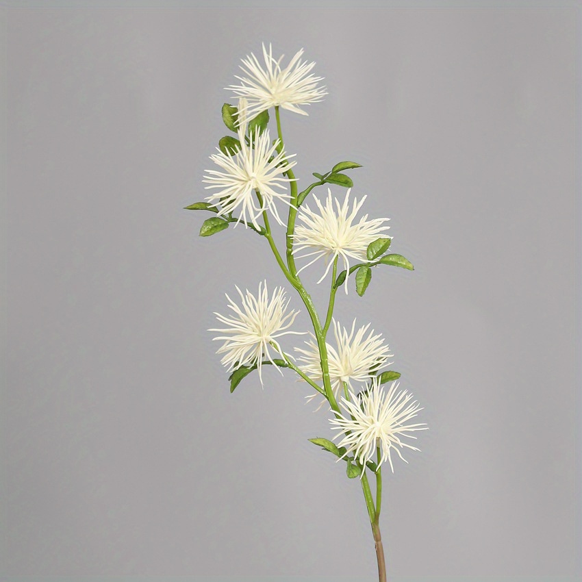 Set Of 3 Artificial Flowers, Soft Stems That Shaped